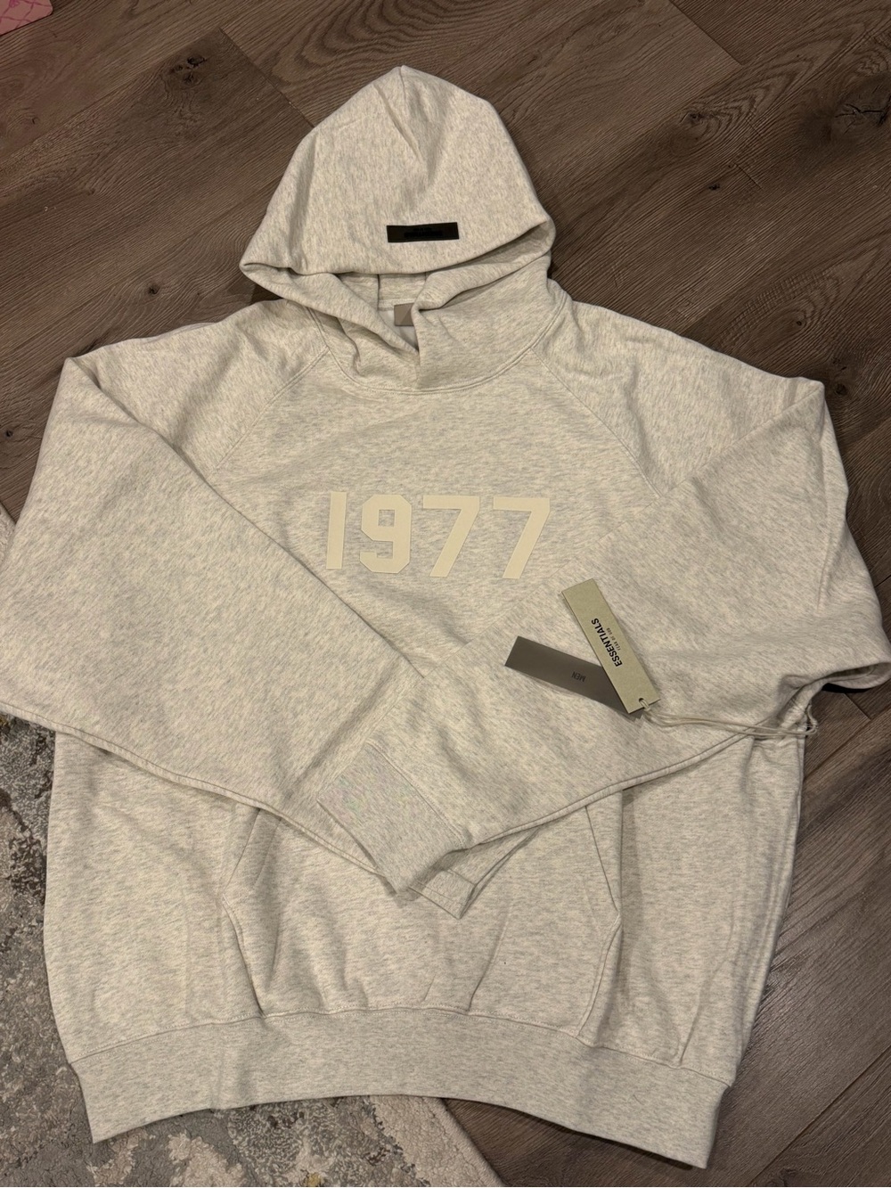 Fear Of God Essentials 1977 Hoodie and pants Set Light Oatmeal SIZE XL